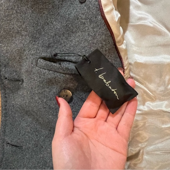 Babaton Pea Coat Grey Size XS - Picture 6 of 9